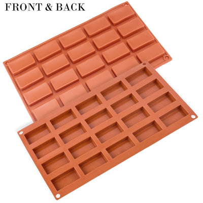 Rectangular Bar Baking Silicone Mold 20-Cavity