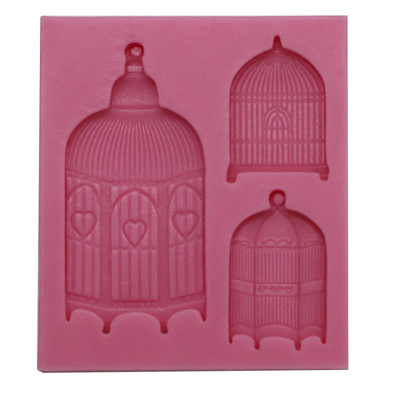 Filigree Love Bird Cages Silicone Mold