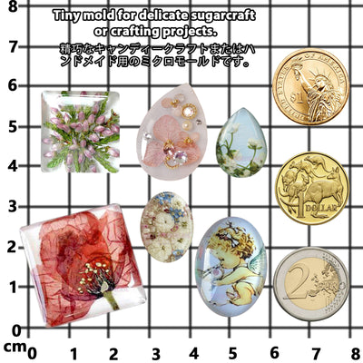 Cabochon Gemstone Silicone Resin Mold Oval|Drop|Square