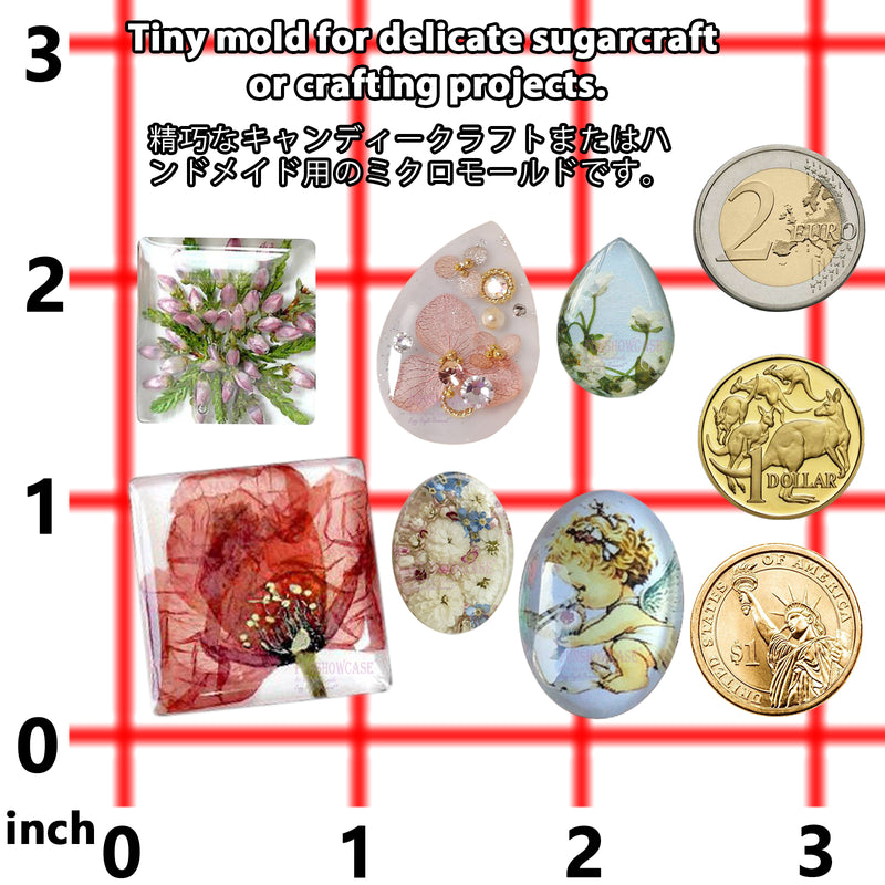 Cabochon Gemstone Silicone Resin Mold Oval|Drop|Square
