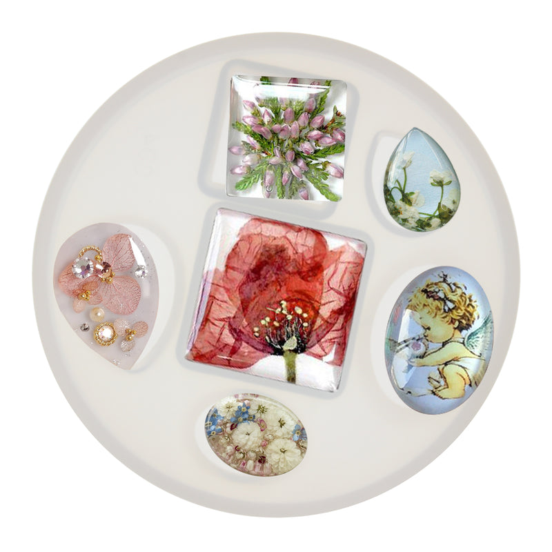 Cabochon Gemstone Silicone Resin Mold Oval|Drop|Square