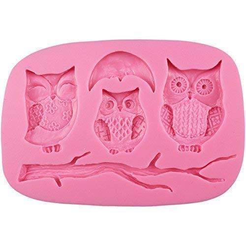 Owls on Branch Silicone Mold
