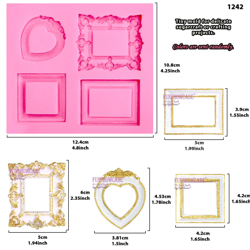 Eleglant Frame Border Molds 3-Count