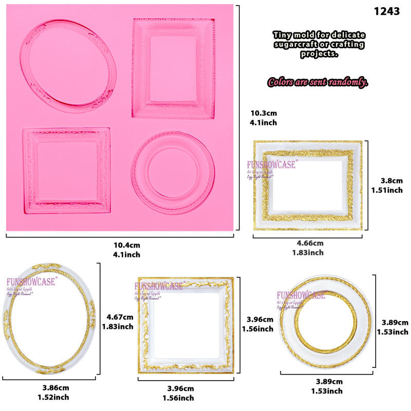 Eleglant Frame Border Molds 3-Count