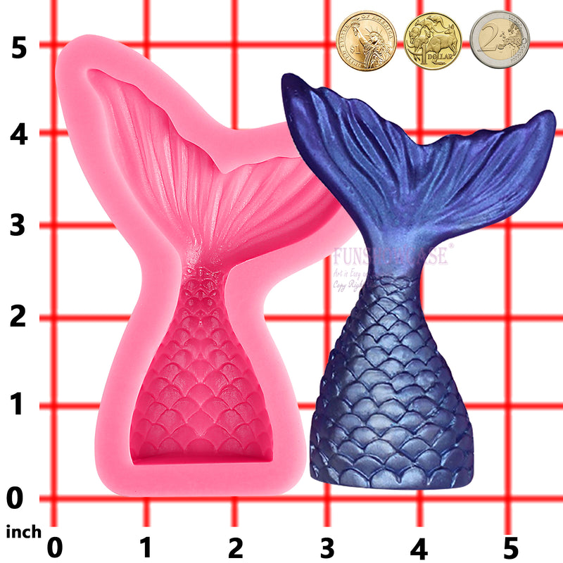 Mermaid Tail Fondant Silicone Mold