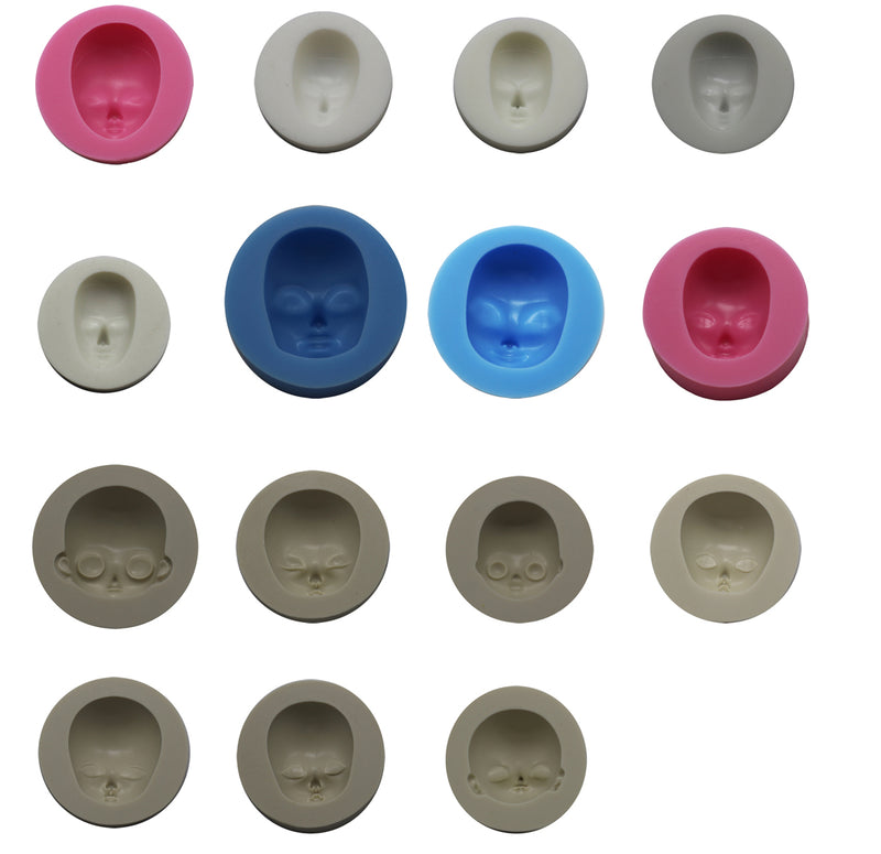 Human Face Silicone Mold A9