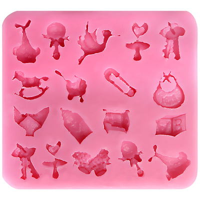 New Born Baby Assortment Fondant Silicone Mold