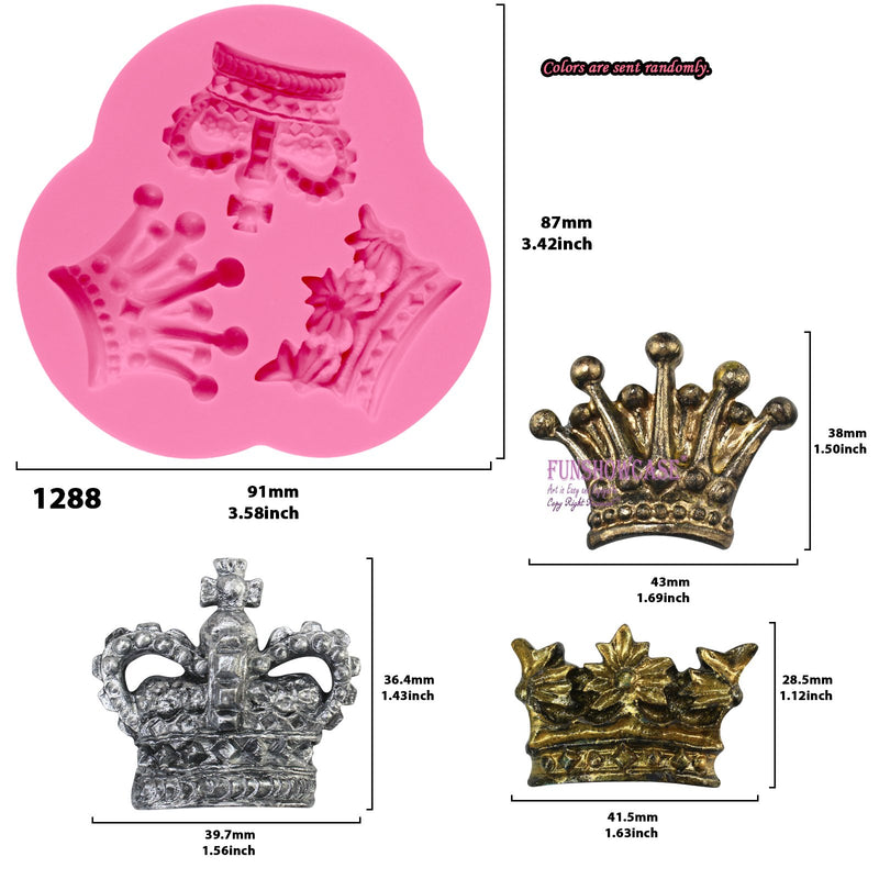 Vintage Princess Crown Silicone Mold