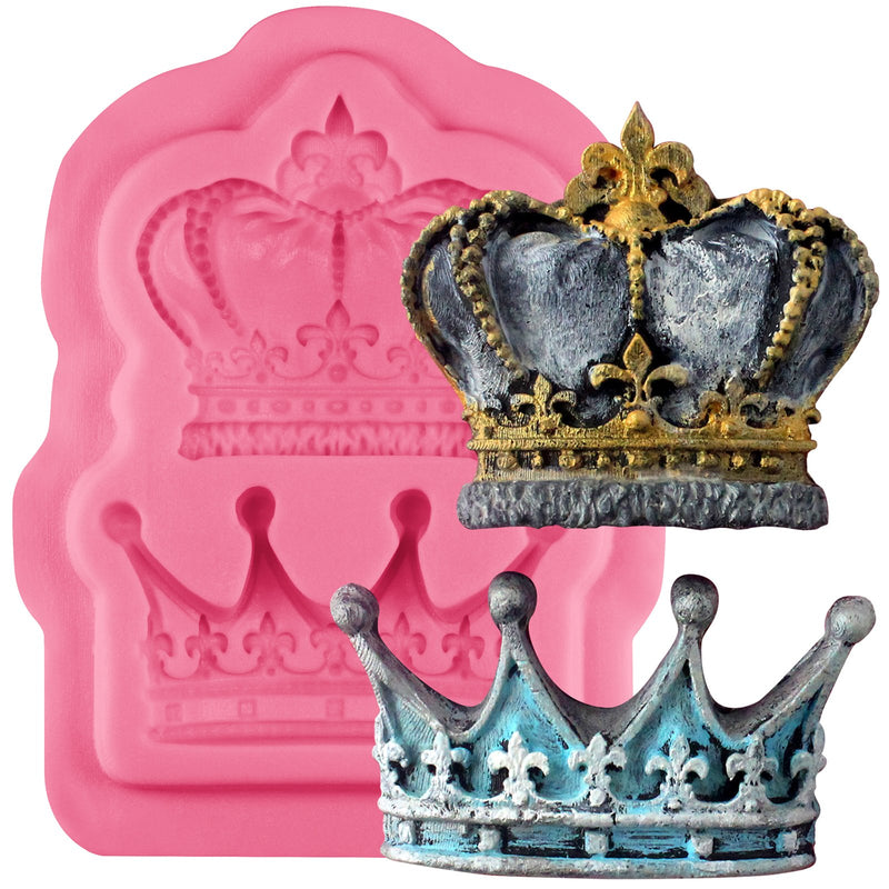 Vintage Crown Silicone Mold