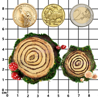 Assorted Tree Stumps Fondant Silicone Mold Set