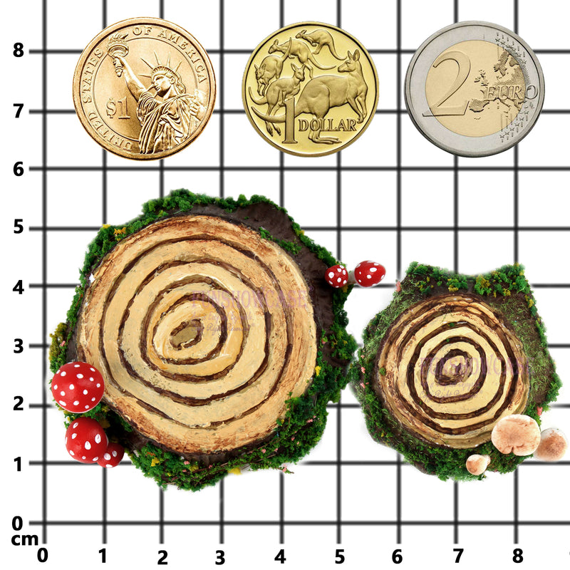 Assorted Tree Stumps Fondant Silicone Mold Set