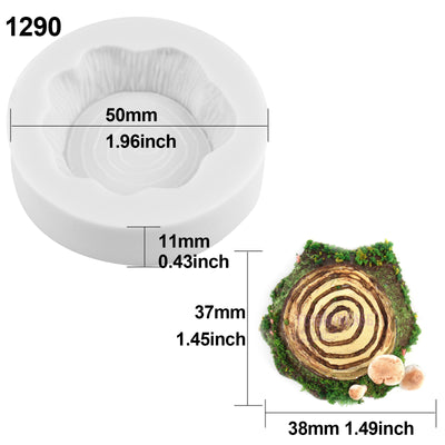 Assorted Tree Stumps Fondant Silicone Mold Set