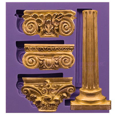 Greek Pillars Fondant Silicone Mold