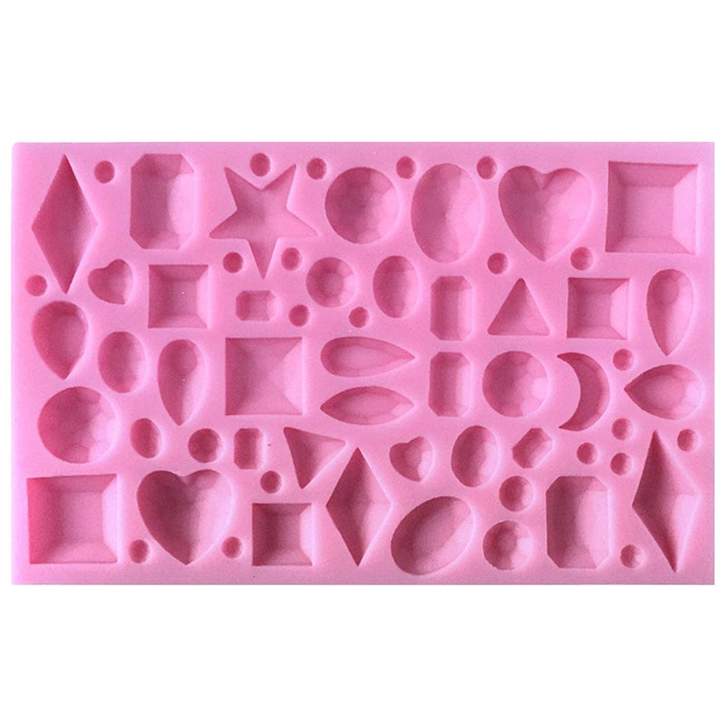 Assorted Tiny Gemstones Fondant Silicone Mold