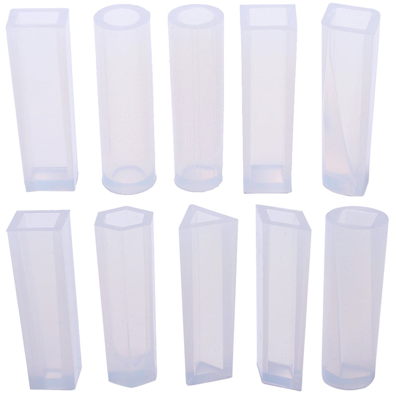 Cylinder Crystal Quartz Wands Resin Silicone Molds 10-Count