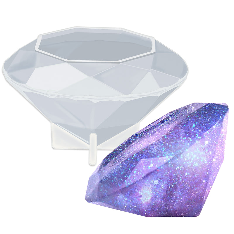 Funshowcase Diamond with Hole Resin Silicone Mold Mini