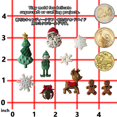 Christmas Assortment Fondant Silicone Mold 6-Cavity