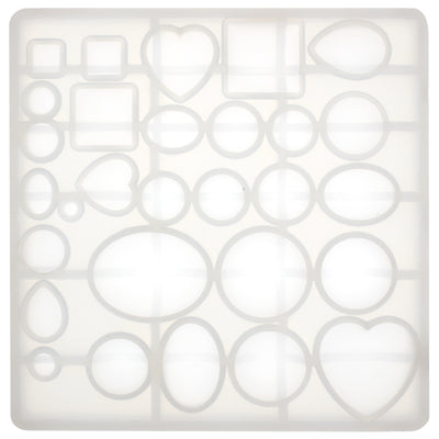 Cabochon Resin Silicone Mold 15x14.8x1.5cm