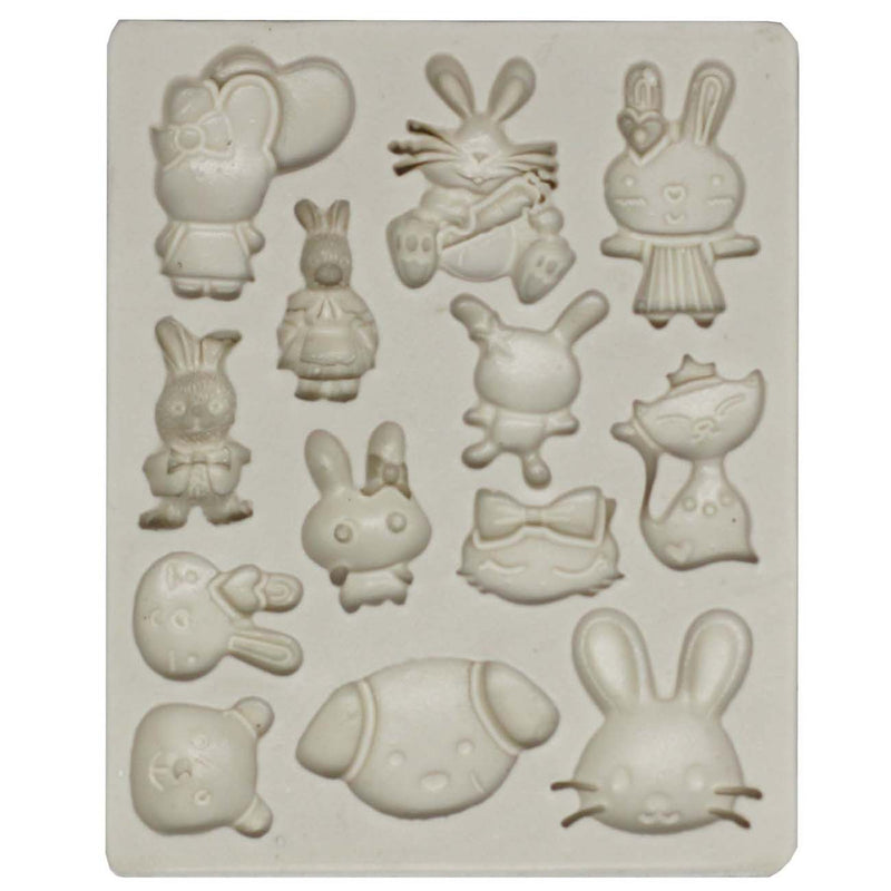 Kawaii Animals Fondant Silicone Mold