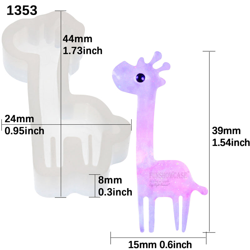 Giraffe Resin Silicone Mold Mini