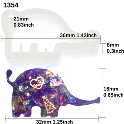 Elephant Resin Silicone Mold Mini