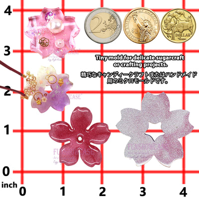 Cute Sakura Cherry Flower Silicone Mold 4-Count