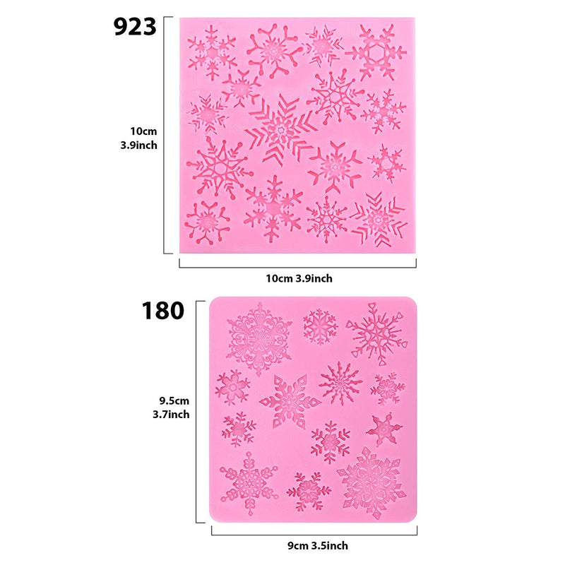 Snowflakes Fondant Silicone Mold Set