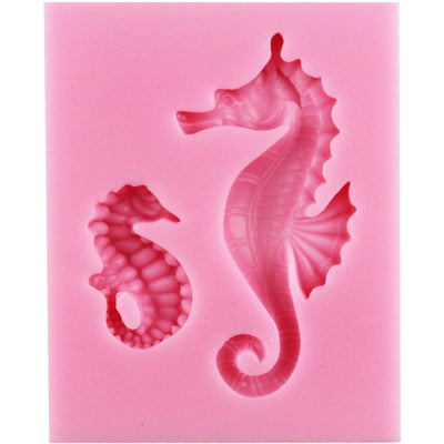 Sea Life Fondant Silicone Molds Sea Horse 0.9inch 2inch