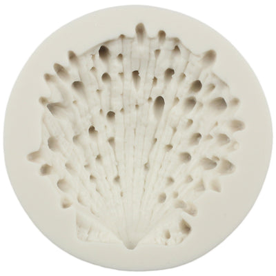 Spotted Scallop Shell Fondant Silicone Mold 6.3x6.3x1.8cm