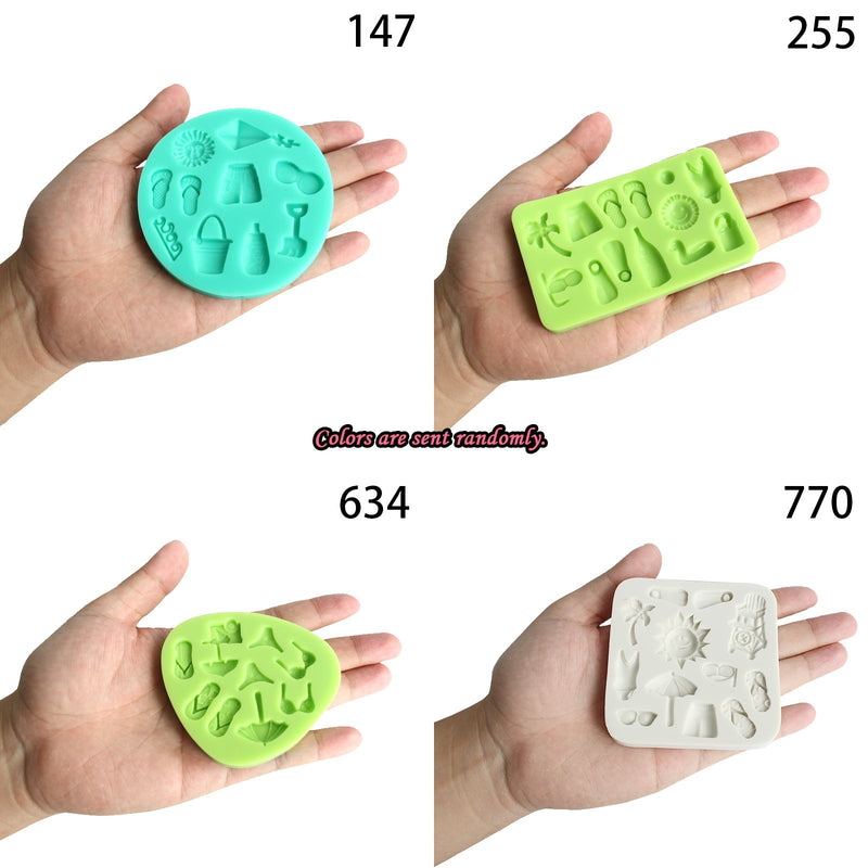 Summer Beach Holiday Silicone Molds 4-Count