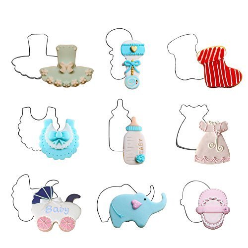 Cookie Cutters for Baby Shower Children Birthday 11-count