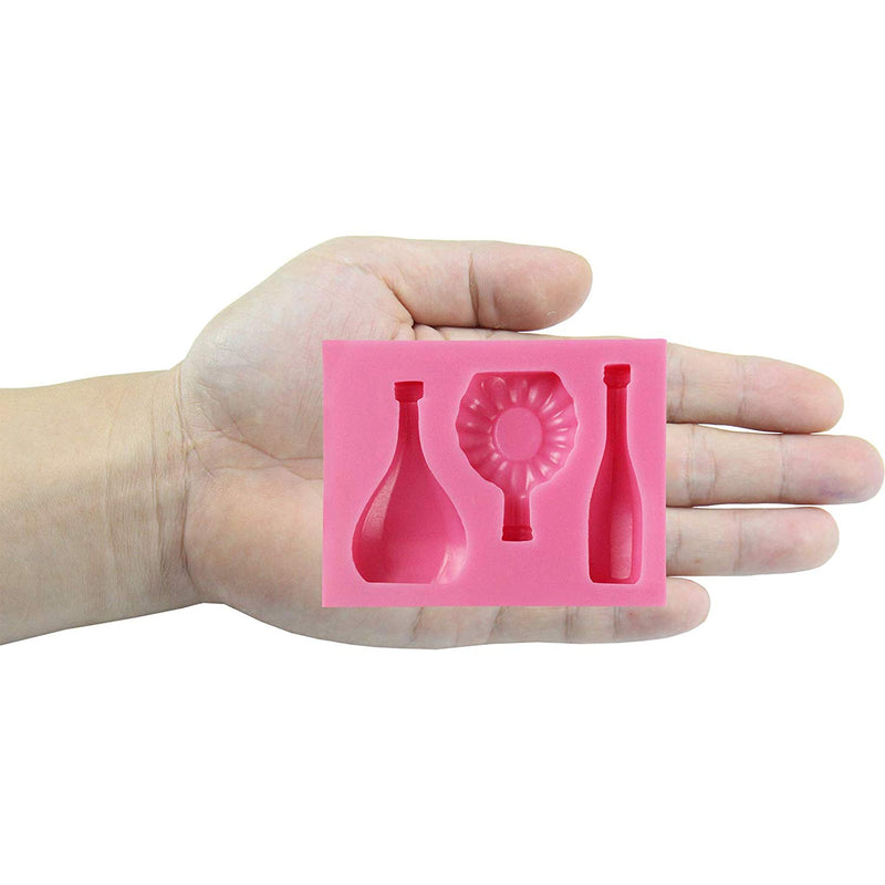 Mini Wine Bottles Fondant Silicone Mold