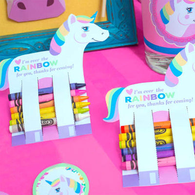 Rainbow Unicorn Party Decoration Supplies Kit 90-in-set