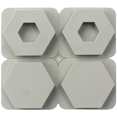 Hexagon Soap Making Silicone Mold with Hole