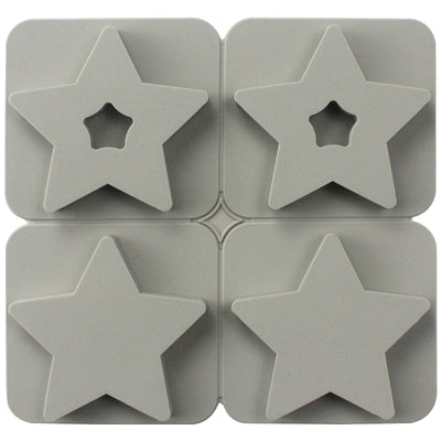 Star Soap Making Silicone Mold with Hole
