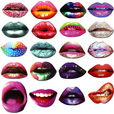 Lush Lips Realistic Photo Booth Props 20 Count