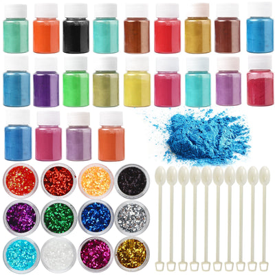 FUNSHOWCASE Candle Making Set Squishy Gel Wax and High Concentrated Liquid  Dye 19-Color 10 Wicks