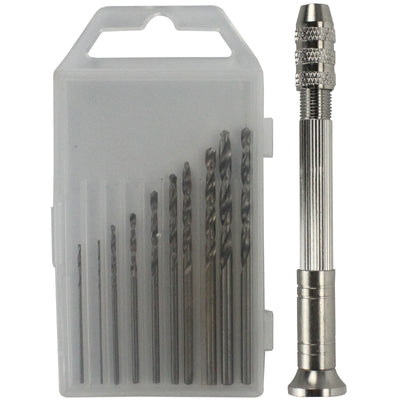 Hand Drill with 10 Drill Bits for Resin Casting