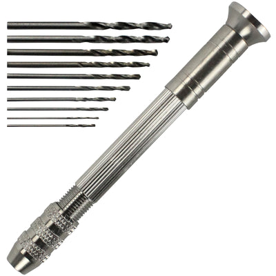 Hand Drill with 10 Drill Bits for Resin Casting