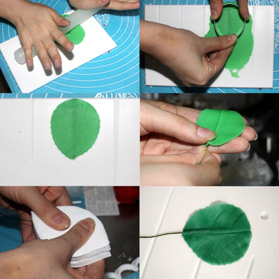 Rose Fondant Cutters Set 12-kit Calyx|Petal|Leaf Veiners