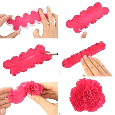 Peony Rose Flower Fondant Cutters 6-count