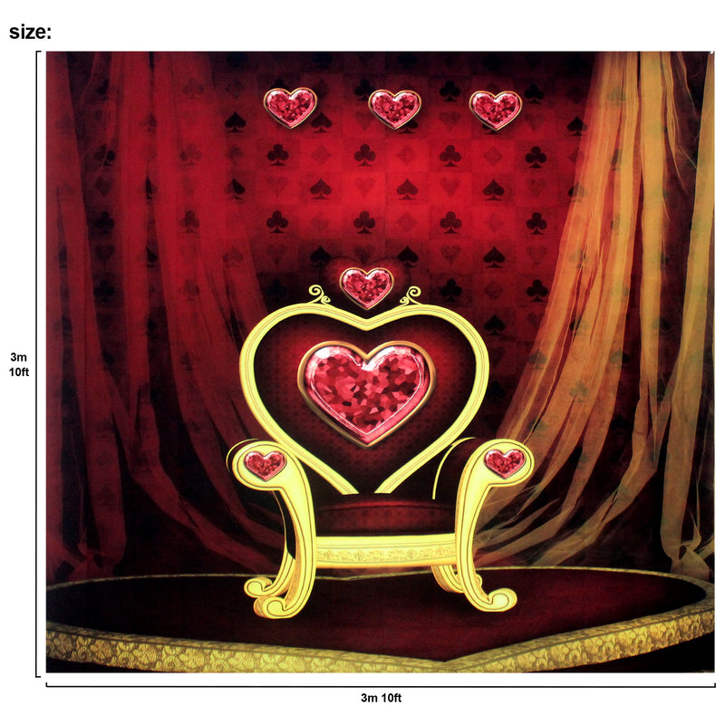Vegas Casino Night Pokers Stage Backdrop Large 10x10 feet