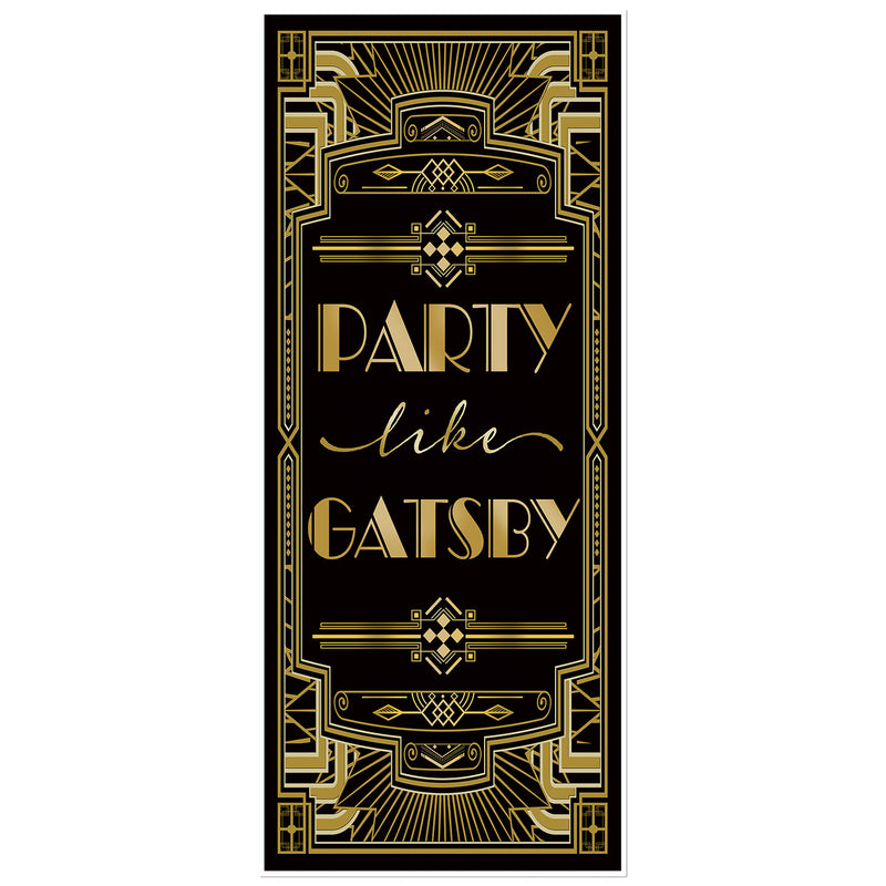 Roaring 20s Grandeur Door Cover|Party like Gatsby|72x30inch