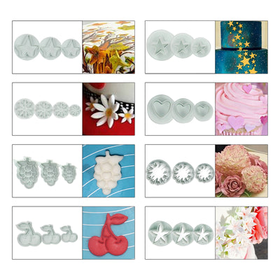 Fondant Cake Decorating Kit 102-count Cutters|Modeling Tools|Roller| Smoother|Alphabet