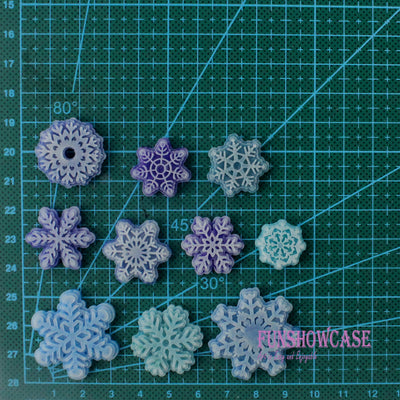 Magical Snowflakes Lace Enhance Pattern Silicone Mold