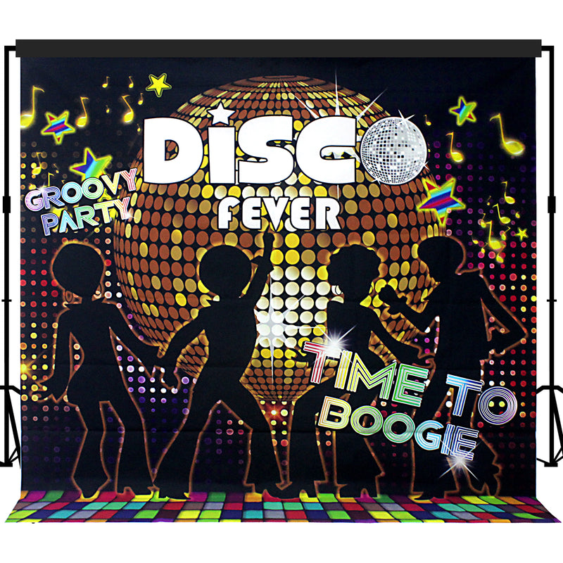 Disco Party Backdrop 7x7 feet