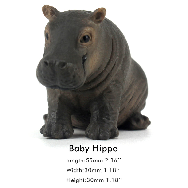 Baby Hippopotamus Figure Height 1.5-inch