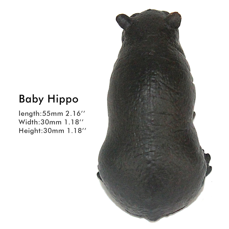 Baby Hippopotamus Figure Height 1.5-inch