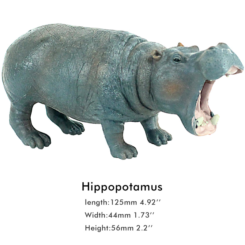 Hippopotamus Yawn Figure Height 2.4-inch