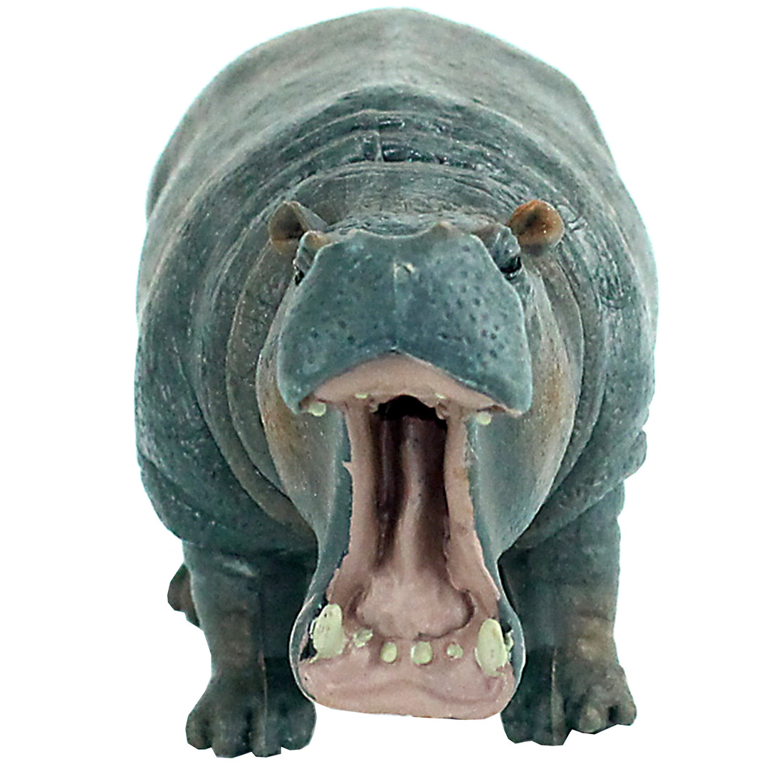 hippo❃* Cute Cartoon Lilac Hippo Smile Illustration Stock